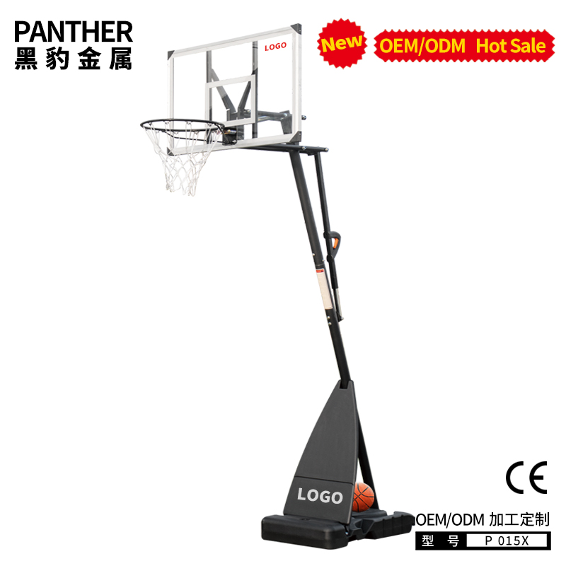 P015X可移动手拉柄升降篮球架